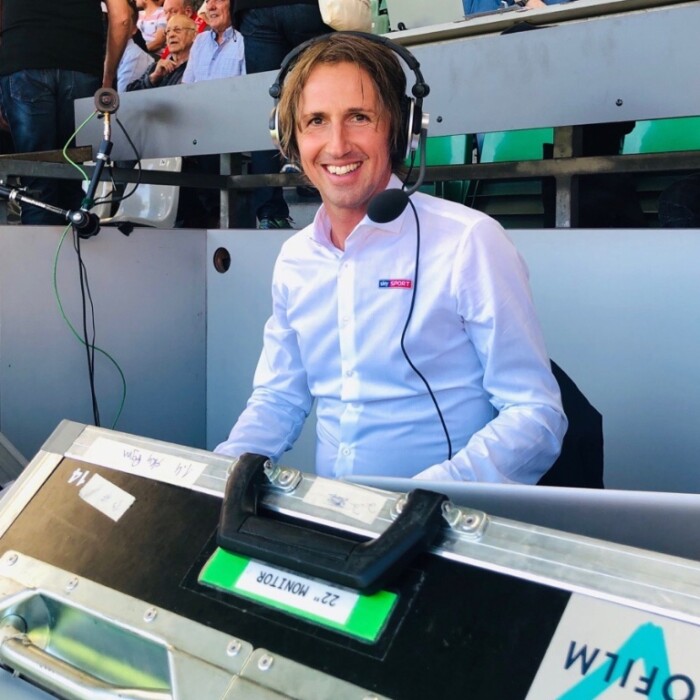 TV Moderator Toni Tomic - Moderation im Stadion