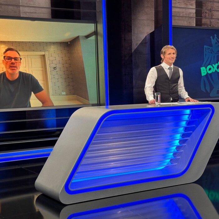 TV-Moderator Toni Tomic im Studio - Interview Box2Box